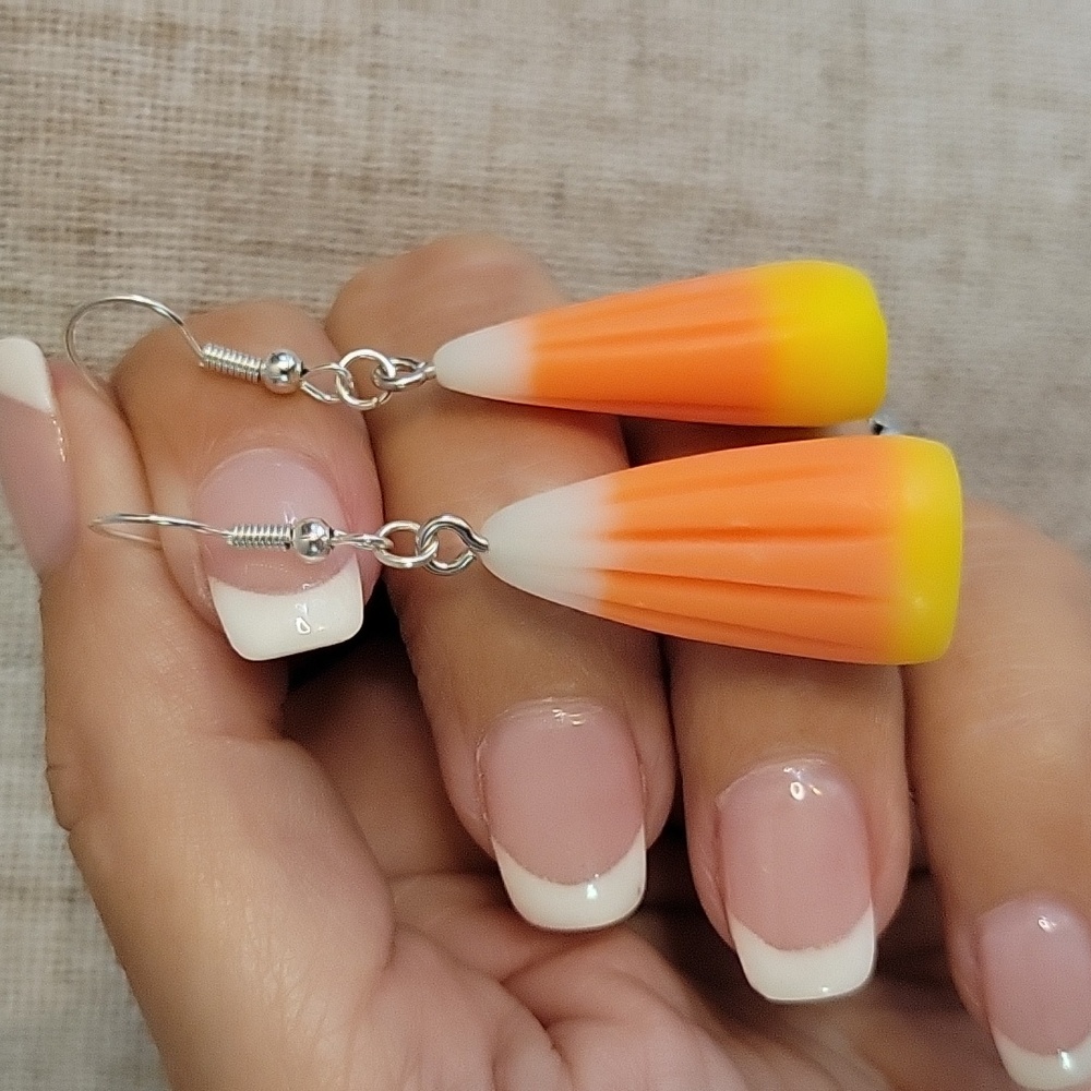 CANDY CORN Drop Earrings